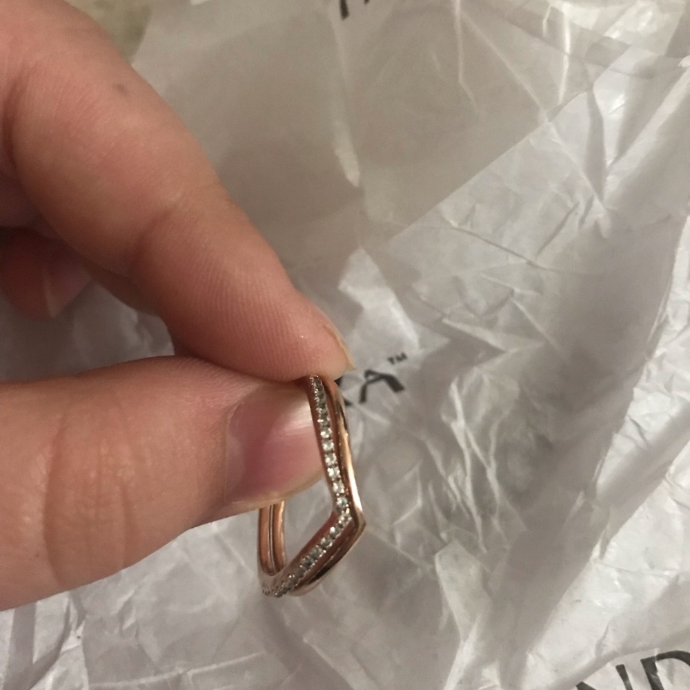 FINAL DROP Pandora RoseGold Shimmering Wish Ring 9 - Picture 5 of 8